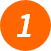 Orange Circle with a white number 1