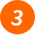 Orange Circle with a white number 3