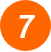 Orange Circle with a white number 7