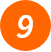 Orange Circle with a white number 9