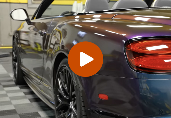 Video Thumbnail - convertible car with metallic flake color changing paint at Tint World Stone Mountain Georgia shop