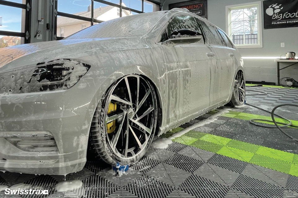 Detail Shop garage flooring