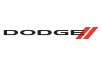 Linked text logo reading 'Dodge'