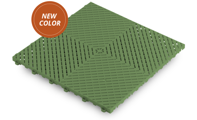 Ribtrax Smooth Pro Boxwood Green Tile