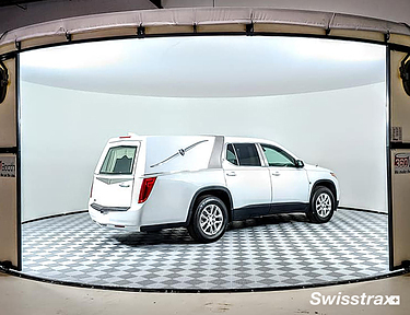 360 booth using Swisstrax interlocking garage floor tiles