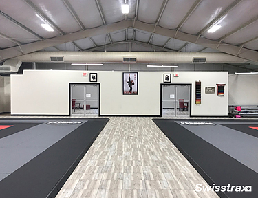 Vinyltrax Pro tiles installed at a martial arts gym