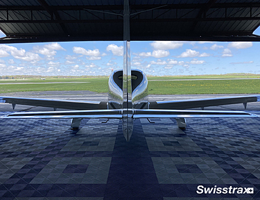 Hangar flooring using Swisstrax flooring