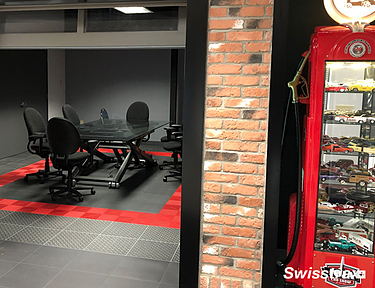 Commercial office installed with Swisstrax floor tiles