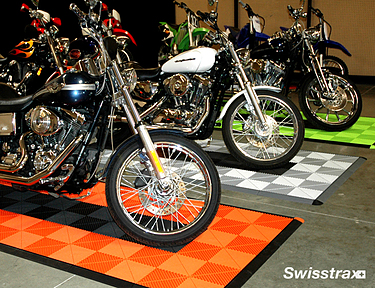 Swisstrax motorcycle garage mats