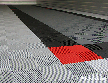 Closeup view of Ribtrax Smooth Pro tiles