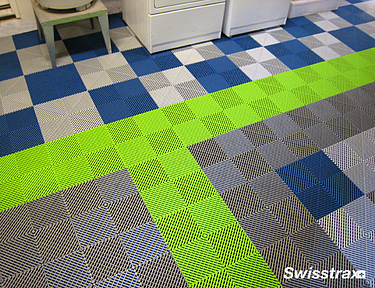 Ribtrax Pro tiles installed in the laundry room of a home